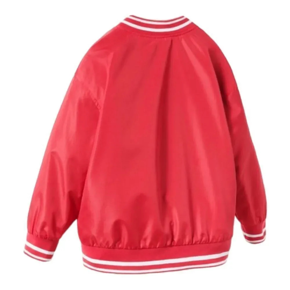 ZARA Kids | Red | NYLON VARSITY JACKET - Picture 2 of 6